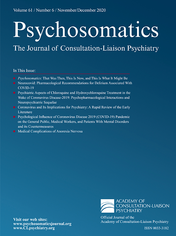 Go to journal home page - Psychosomatics